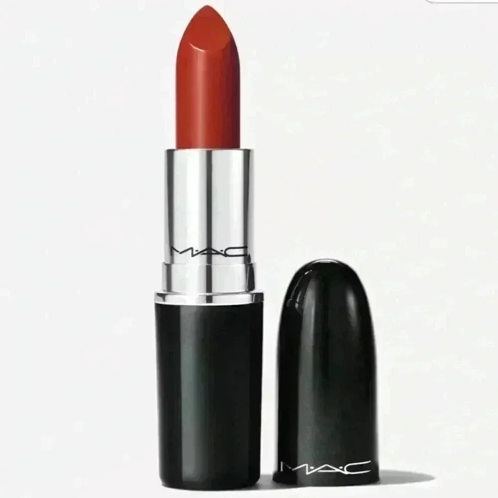 Mac Cosmetics Lusterglass Sheer-Shine Lipstick in Chili Popper (562) NIB